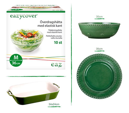 Eazycover 36 cm – housse alimentaire réutilisable (boîte de 8)
